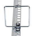 Kabelføringsring til 19" rack - 80x80mm, stål (2 stk.)