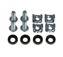Kabelføringsring til 19" rack - 80x80mm, stål (2 stk.)