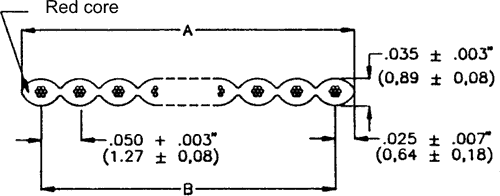 Fladkabel - 9 pol 1,27mm AWG28, Grå (metervare)