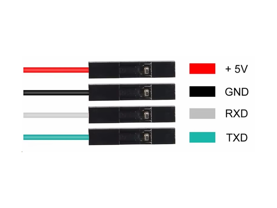 USB 2.0 til UART TTL konverterkabel - A han til 4P hun (1m)