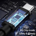USB-C PD ladekabel - USB-C han til 4,5x3,0mm DC (HP/ASUS)