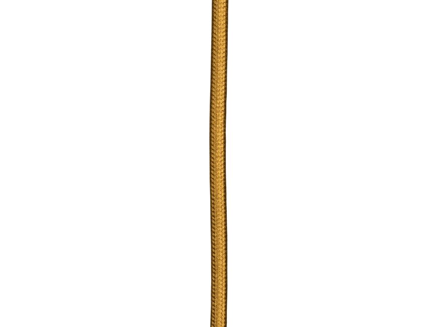 Stofledning - 2 x 0,75mm², Metallisk GULD (3m)