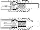 Antennekabel - Klasse A+ 3x skærm, Coax han/hun, Hvid (1,5m)
