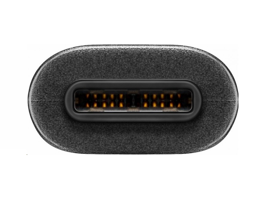 USB 3.1 SuperSpeed kabel - 2 x USB-C han (3A), Sort (1m)