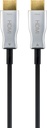 Optisk Hybrid HDMI 2.0 kabel - 2 x HDMI A han, Sort (20m)