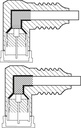 HQ Antennekabel - 2 x 90° F han, CU, 4 x skærm, Hvid (10m)