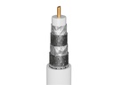 HQ Antennekabel - 2 x 90° F han, CU, 4 x skærm, Hvid (2m)