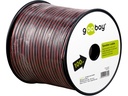 Højttalerledning - 2x0,50mm² CCA, rød/sort (100m)