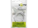 USB 2.0 kabel - A han til 8P Lightning han, Hvid (1m)