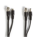 COAX kombikabel - RG59, BNC han/han + DC han/hun (30m)