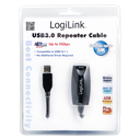 USB 3.0 Repeaterkabel - A han til A hun, Sort (5m)