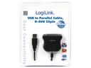 Printerkabel - USB til parallel SUBD25 pol hun, Sort (1,5m)
