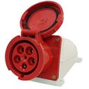 PCE CEE vægudtag 5 polet 125A 400V IP44