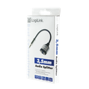 3,5mm JACK audiosplitter - JACK han til 2 x JACK hun