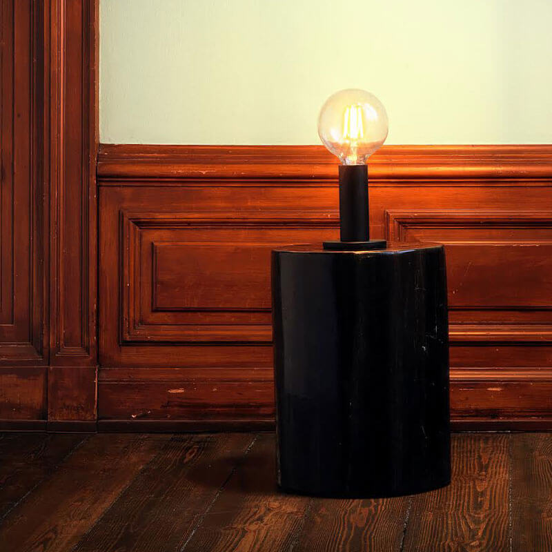 Elegance Deco bordlampe sort ekskl. lyskilde