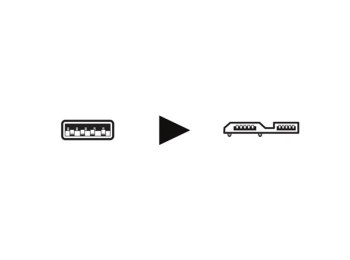 USB 3.0 kabel - A han til Micro B han, Sort - Prof. (1,8m)