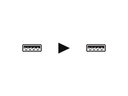 USB 3.0 kabel - A han til A han, Sort - Prof. (5m)