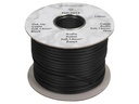 Phonokabel - 2 x 0,14mm² OFC, skærmet twin, Sort (metervare)