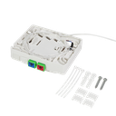FTTH termineringsboks 2 x SC/APC med 40m fiberkabel