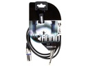 XLR kabel - XLR han til 6,35mm mono JACK han (1,5m)