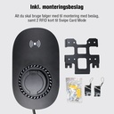 Fullwatt Wallbox EV Lader - 11kW Type 2, WiFi/BT, Sort