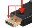 DisplayPort adapter - DP han til VGA hun, Sort
