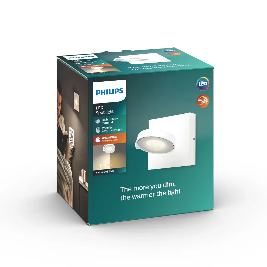 CLOCKWORK single spot white 1x4.5W SELV WGD