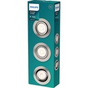 DONEGAL recessed nickel 3xNW 230V