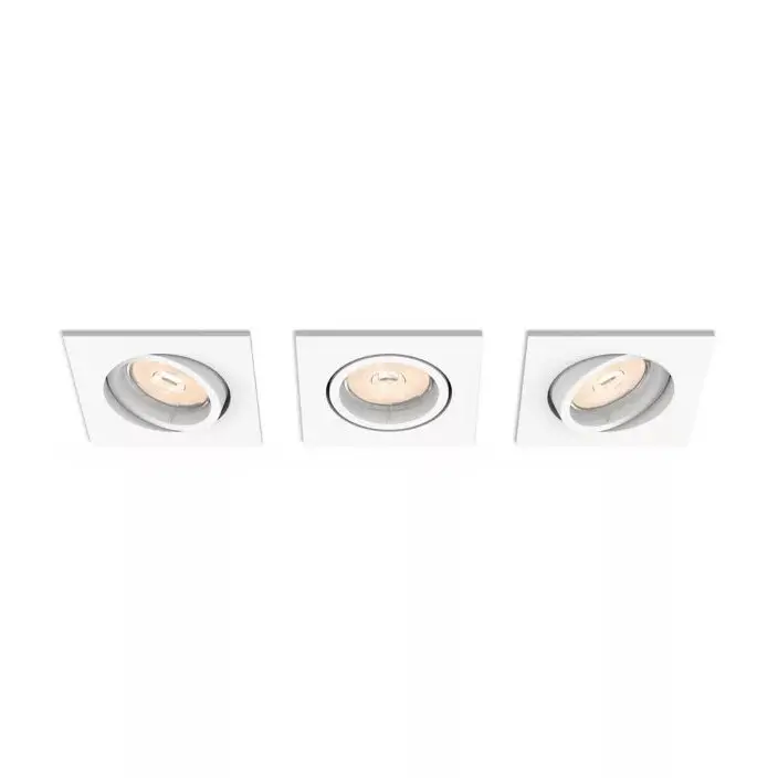 DONEGAL recessed white 3xNW 230V