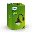 Raindrop wall lantern black 1x60W 230V