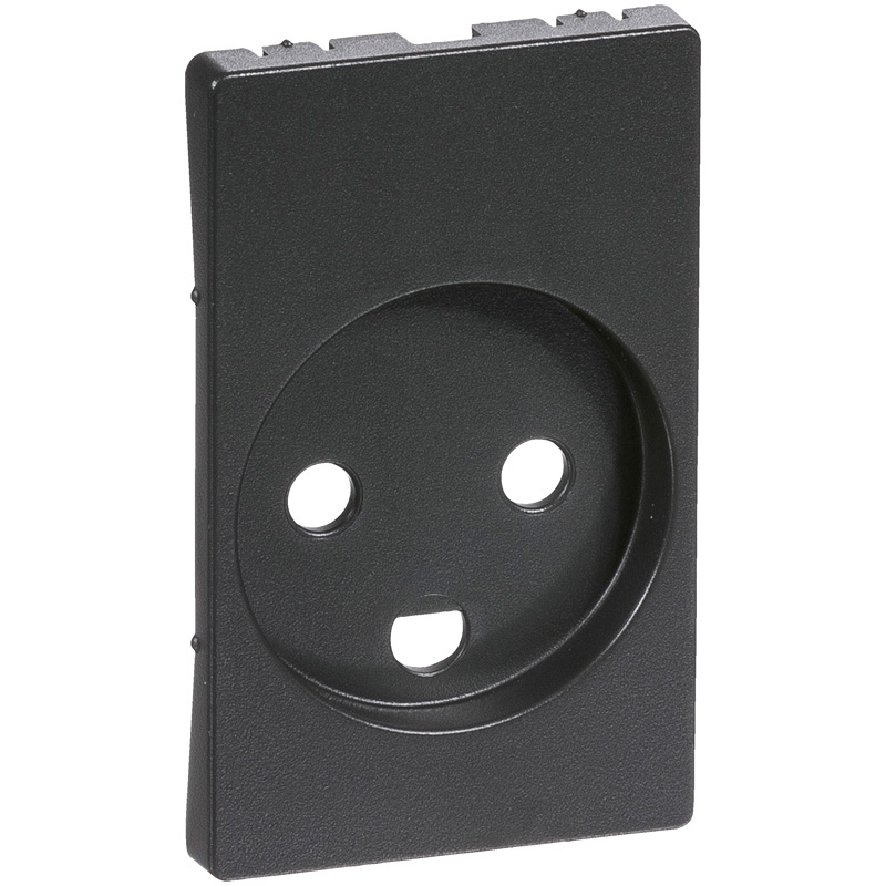 Fuga Afdækning for stikkontakt 1½ modul koksgrå