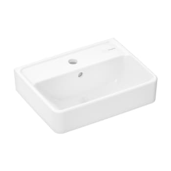 HANSGROHE Xanuia Q håndvask 450x340mm hh midt t/væg porcelæn hvi