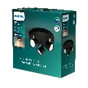 STAR plate/spiral black 3x4.5W SELV Dim