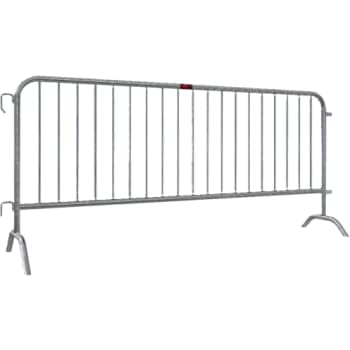 Publikum-/afspærringshegn 2,50 x 1,1 m, galvaniseret, svær