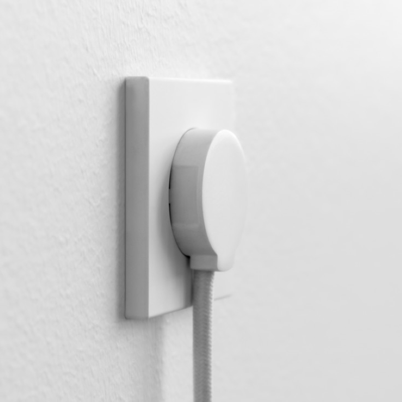 NORM flad stikprop, hvid - Schuko