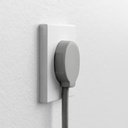 NORM flad stikprop, grå - Schuko