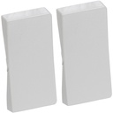 LK Fuga tangentsæt til dobbeltafbryder, gammel model - lysegrå