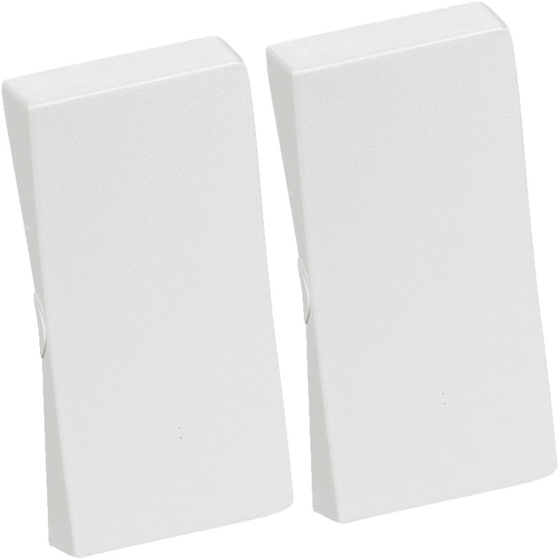 LK Fuga tangentsæt til dobbeltafbryder, gammel model - hvid