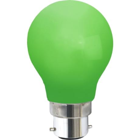 Star Trading - Farvet B22 LED 0,7W pære,grøn