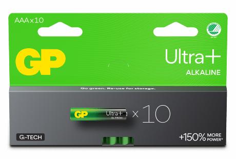 GP Ultra Plus Alkaline AAA/LR03 batteri 10-pak