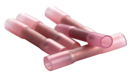 Krympebare samler - rød 100 stk 0,5-1,5mm2