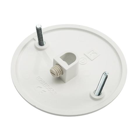 Udløbsdæksel VNU hvid m/aflastning