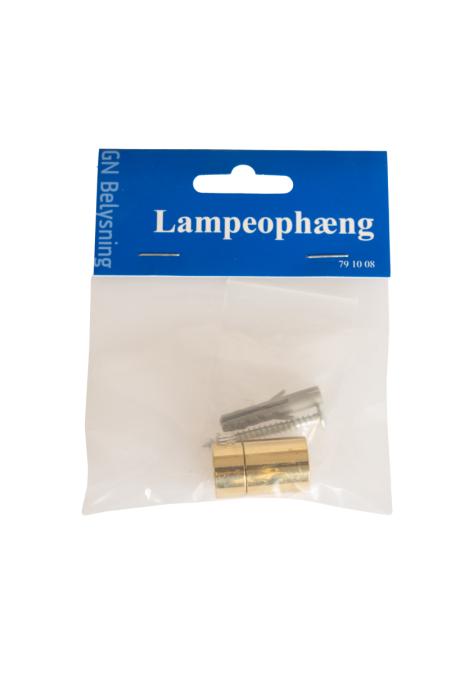 Ledningsophæng m/aflastn. messing