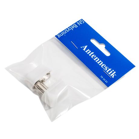 Coaxstik 1 han + 1 hun hvid  GN-pak