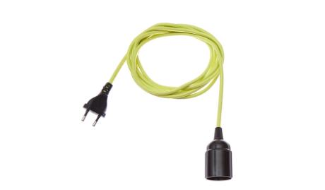 DANLAMP 3m tekstilkabel E27, lime