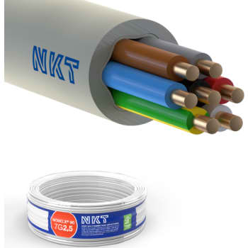 KABEL 7G2,5 NOIKLX90 LGRÅ RG 50 ECA