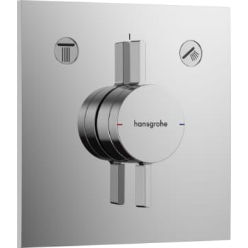 HANSGROHE DuoTurn Brusearmatur 155x155mm indb 2udtag metal/kunst