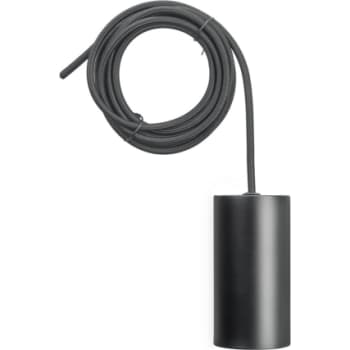 Ophæng med metal fatning E27 sort 3 meter tekstil ledning