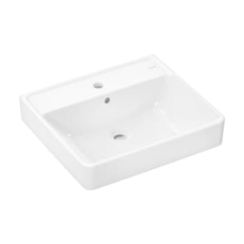 HANSGROHE Xanuia Q håndvask 550x480mm hh midt t/væg porcelæn hvi
