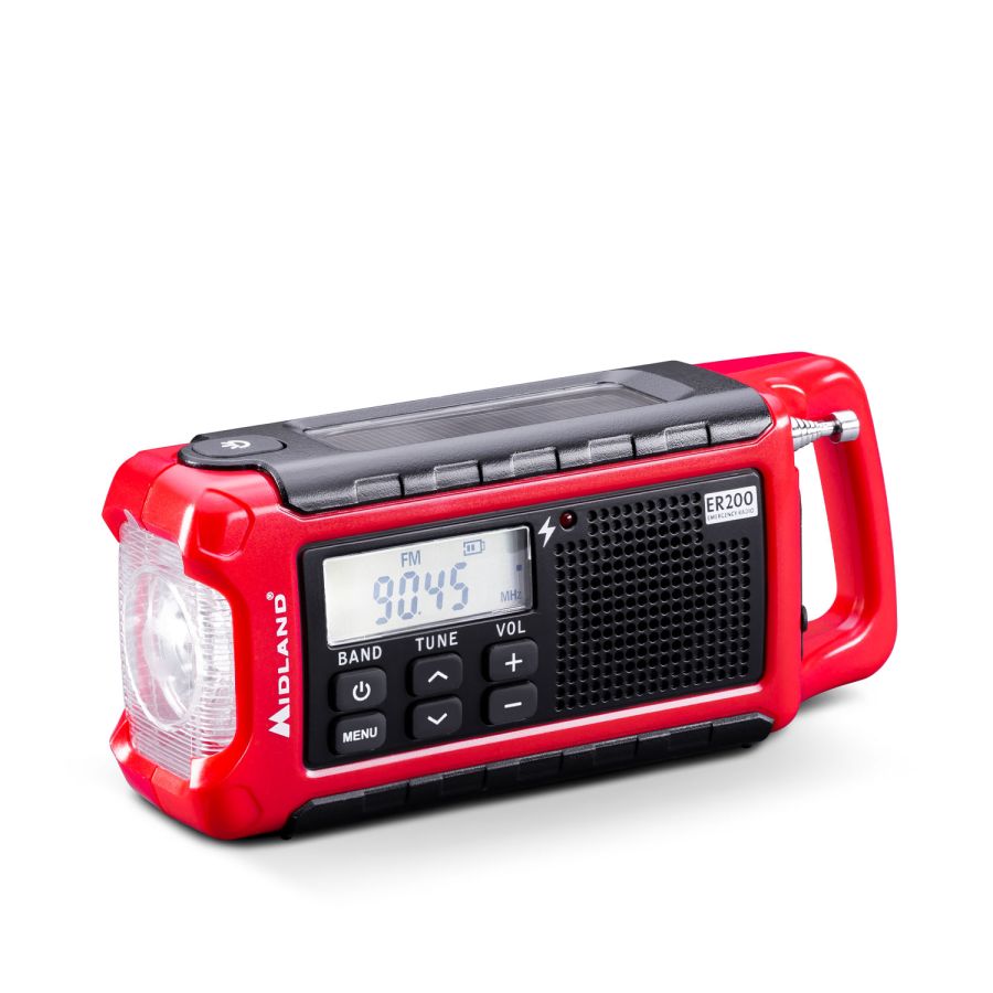 ER200 nødradio - AM/FM Radio, 2200mAh powerbank, SOS